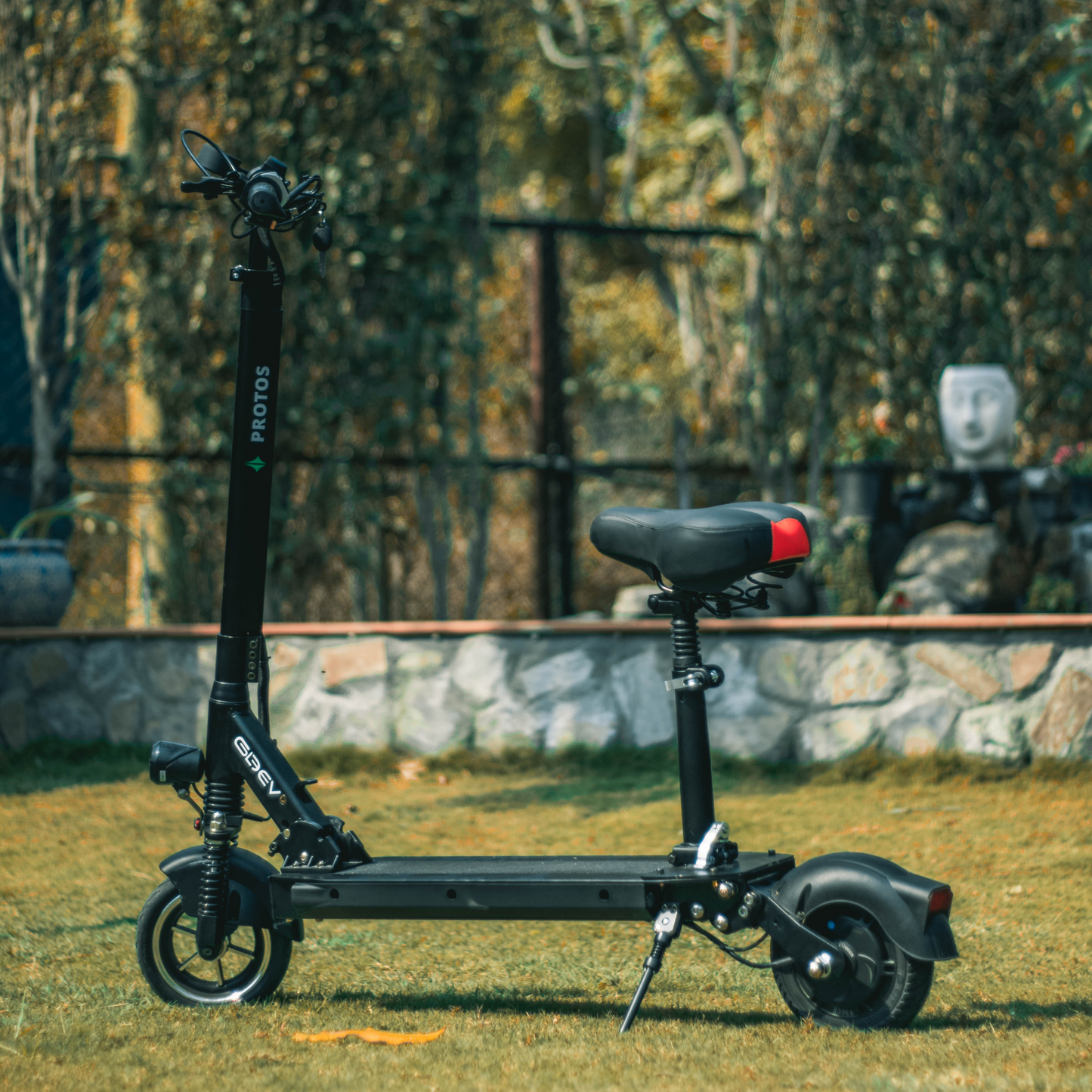 Protos Electric Kick Scooter Black with Seat