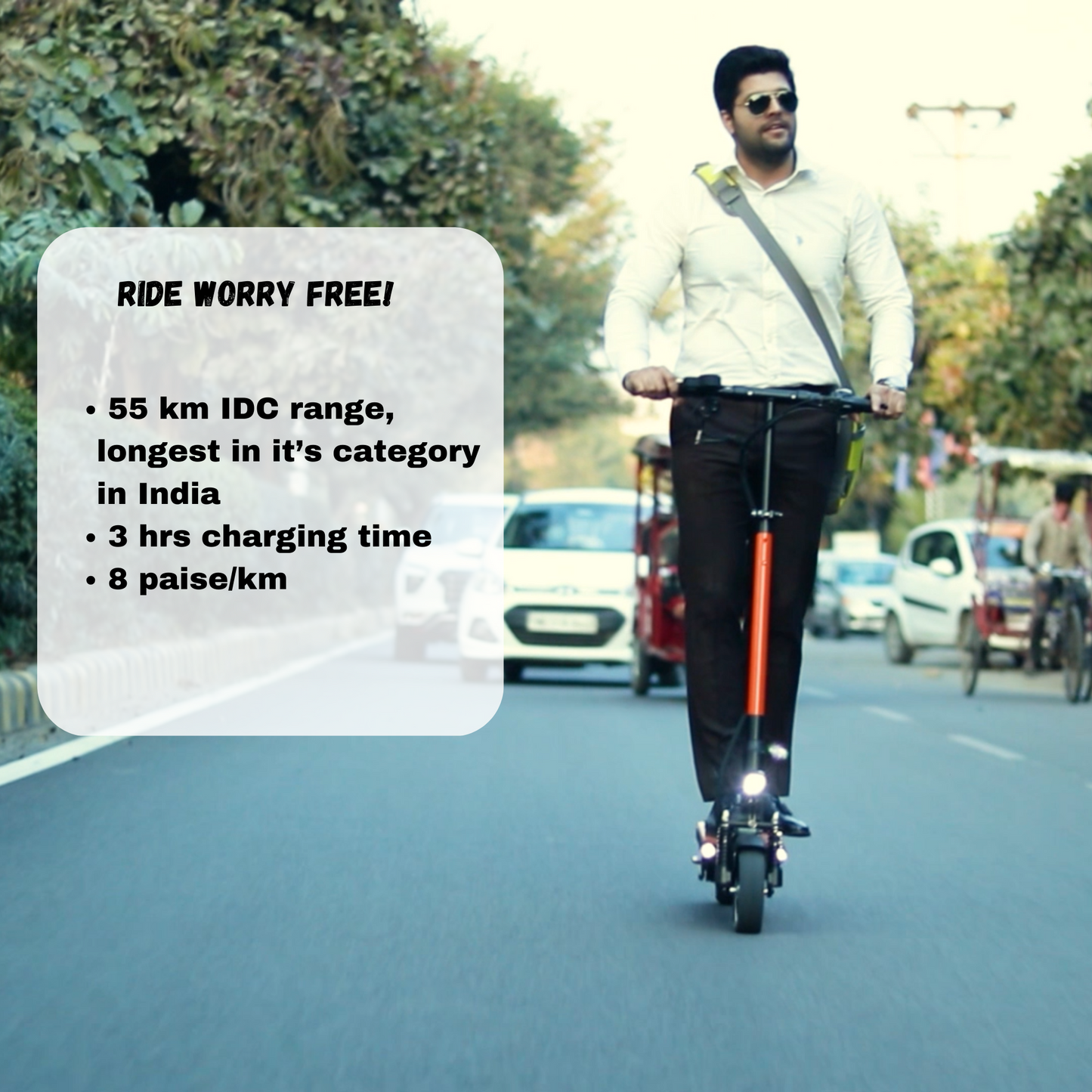 Protos Electric Kick Scooter Orange
