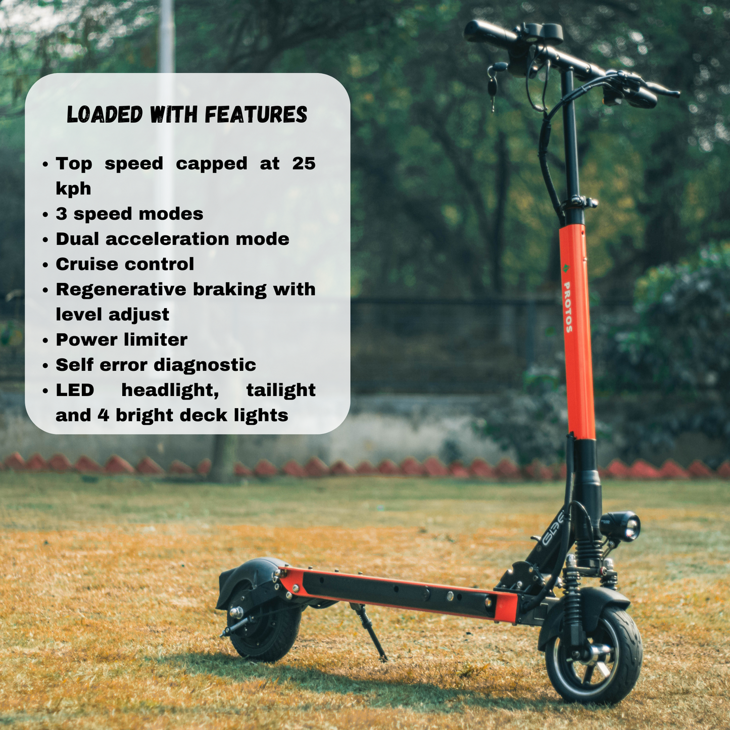 Protos Electric Kick Scooter Orange