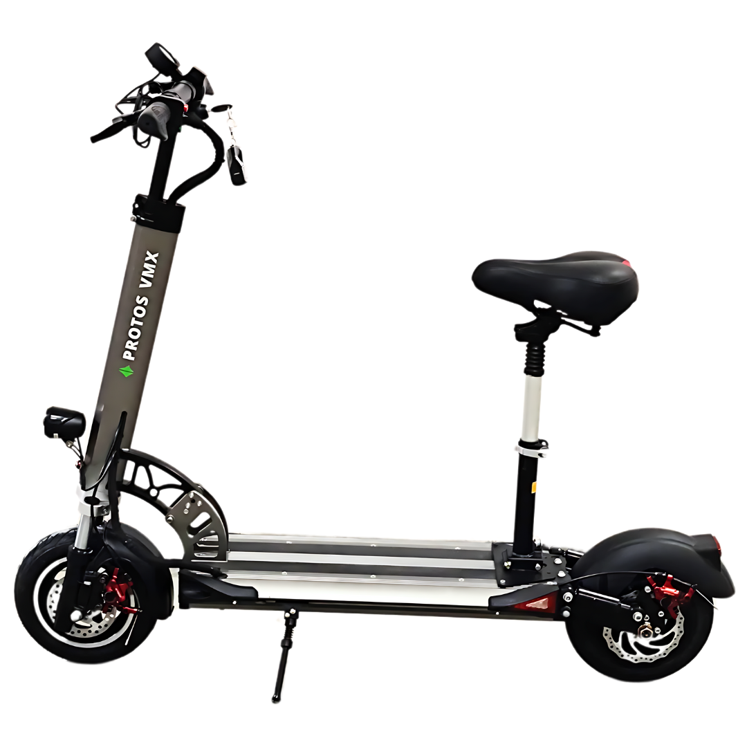 Protos VMX Electric Kick Scooter Grey Color with Seat